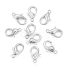 Platinum Plated Alloy Bracelet Lobster Claw Clasps X-E106-NF-2