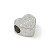 Tarnish Resistant 304 Stainless Steel European Beads STAS-K286-04I-P-2