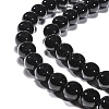 Synthetic Black Stone Beads Strands G-G088-10mm-2