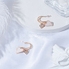 1 Pair Alloy Rhinestone Dangle Stud Earrings EJEW-LP0003-74B-3