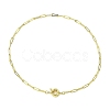 4MM Brass Paperclip Chain Necklaces with Spring Ring Clasps for Women NJEW-JN06007-3