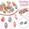 6Pcs 3 Colors Transparent Acrylic Pendants SACR-YW0002-09-2