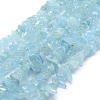 Natural Aquamarine Beads Strands G-P332-75-1