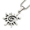 Alloy Pendant Necklace NJEW-B103-01AS-02-1