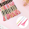 10 Skeins 6-Ply Polyester Embroidery Floss OCOR-CY0002-99H-5