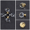 4Pcs 2 Style Quartz Crystal Drawer Knobs FIND-FH0002-85-2