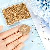 Rack Plating and PVD Vacuum Plating Brass Round Spacer Beads FIND-SP0002-24C-3