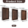 3Pcs 3 Styles Wood Tea Tray AJEW-PH0009-97-2