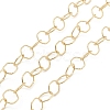 Brass Textured Hexagon Link Chains CHC-M025-33G-1