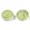 Transparent Spray Painted Glass Beads GLAA-N035-037-C03-1