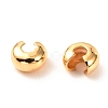 Brass Crimp Beads Covers KK-F824-036C-G-2