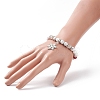 Natural Green Aventurine & Howlite & Mashan Jade Stretch Bracelet BJEW-TA00149-3