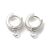 201 Stainless Steel Huggie Hoop Earrings Findings STAS-A167-01R-S-1