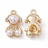 ABS Plastic Imitation Pearl Pendants PALLOY-K259-06G-2