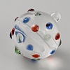 Round Glass Ceiling Fan Pull Chain Decoration GLAA-WH0039-40A-2