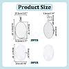 Oval DIY 304 Stainless Steel Pendant Making Kit DIY-HY0002-39-2
