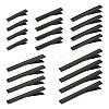 100Pcs 5 Styles Iron Alligator Hair Clips Findings PHAR-TA0001-07-2