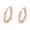 Clear Cubic Zirconia Hoop Earrings EJEW-L292-015G-1