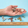 40 Sets 4 Colors Iron Clips and Round Head Drawing Pins AJEW-TA0002-01-5
