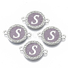 Alloy Enamel Links Connectors ENAM-TAC0003-01S-01S-1