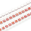 Iron & ABS Imitation Pearl Cup Chains CH-T007-01A-07-1