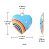 Alloy Enamel Pendant ENAM-YW0002-36E-3