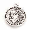 Tibetan Style Alloy Pendants X-TIBEP-Q064-116AS-RS-1