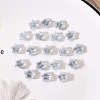 20Pcs Transparent Spray Painted Glass Beads GLAA-YW0001-14-6