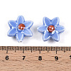Glazed Porcelain Beads Strands PORC-N008-10C-4