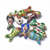 Handmade Cloisonne Beads X-CLB-S006-05-1
