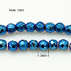 Non-Magnetic Synthetic Hematite Beads Strands G-C018-3mm-1