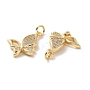 Brass Cubic Zirconia Pendants KK-G453-19G-3