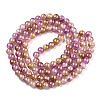 Baking Paint Crackle Glass Bead Strands DGLA-R053-05L-2