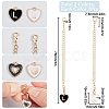2 Sets Alloy Enamel Cup Pendant Decorations HJEW-SC0001-56L-2