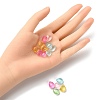20Pcs 5 Colors Transparent Spray Painted Glass Beads GLAA-YW0001-91-4