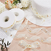 2 Rolls 2 Styles Chiffon Lace Trim for Sewing Decoration OCOR-CY0001-65A-3