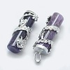 Natural Amethyst Pendants X-G-O163-E11-2