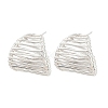 Brass Stud Earrings EJEW-P346-03P-4