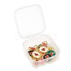 12Pcs 6 Style Golden Plated Brass with Jump Rings Enamel Pendants KK-LS0001-35-7