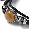 Natural Topaz Jade Multi-strand Bracelets BJEW-Q337-01C-2