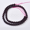 Natural Garnet Beads Strands G-J376-37-6mm-2