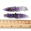 Natural Amethyst Pendants G-C187-02D-3