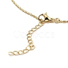 Golden Plated Brass Micro Pave Cubic Zirconia Pendant Necklaces LS-NJEW-L178-02G-01-3