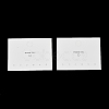 Smiling Face Paper Earrings Necklace Display Cards FIND-T072-01B-01-1