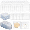 100Pcs 2 Styles Dustproof PVC Commemorative Coin Storage Envelope Bags for Jewelry ABAG-PH0001-49-1