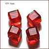 Imitation Austrian Crystal Beads SWAR-F069-6x6mm-05-1