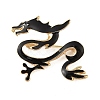 Alloy Dragon Enamel Pins Brooches JEWB-M046-06A-01G-1
