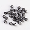 Metal Alloy Rhinestones Beads ALRI-B032-1-2