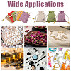 24Pcs 6 Colors Flower Printed Cloth Drawstring Bags ABAG-CA0001-22A-7