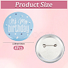 4Pcs It's My Birthday Tinplate Brooches JEWB-CN0001-12B-2